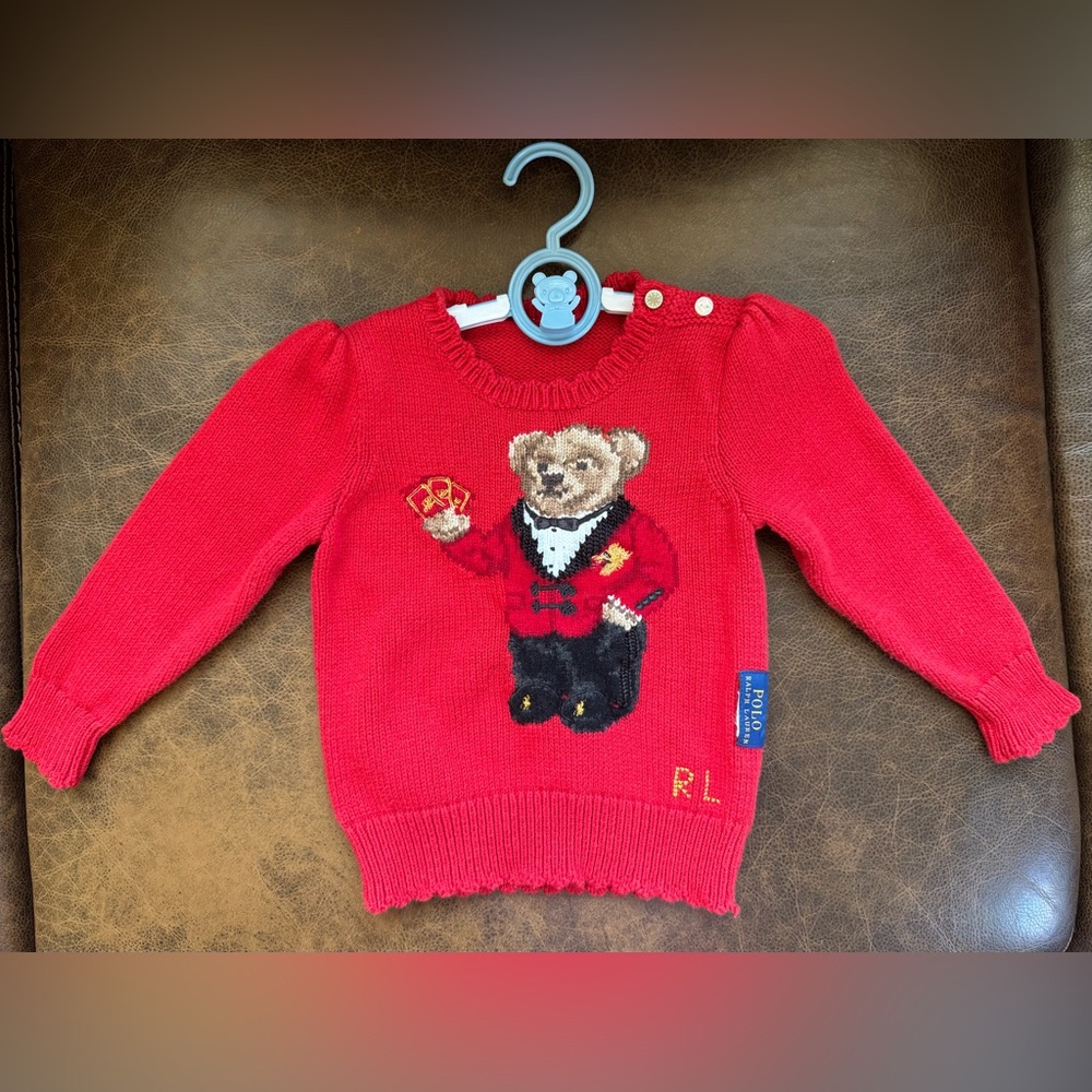 Ralph Lauren Kids Polo Bear Sweater